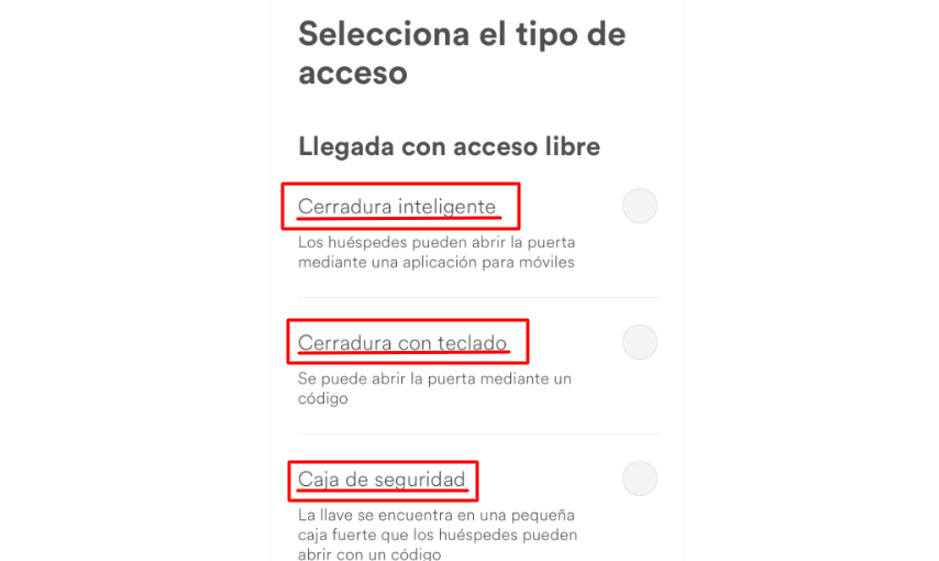 Llegada autónoma Airbnb